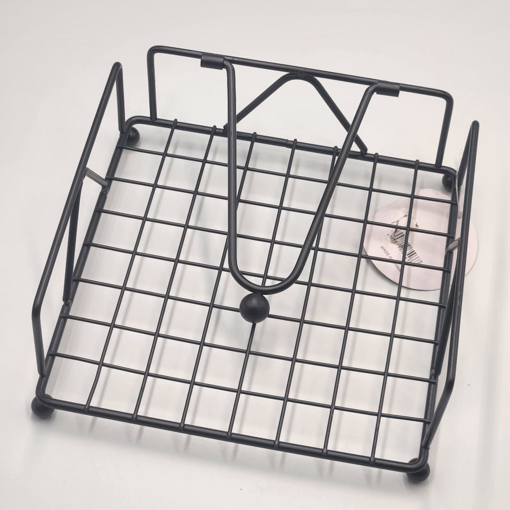 Black Metal Decorative Paper Tissue Napkin Holder Paper for Wedding Restaurant Bathroom Kitchen,Tissue holder