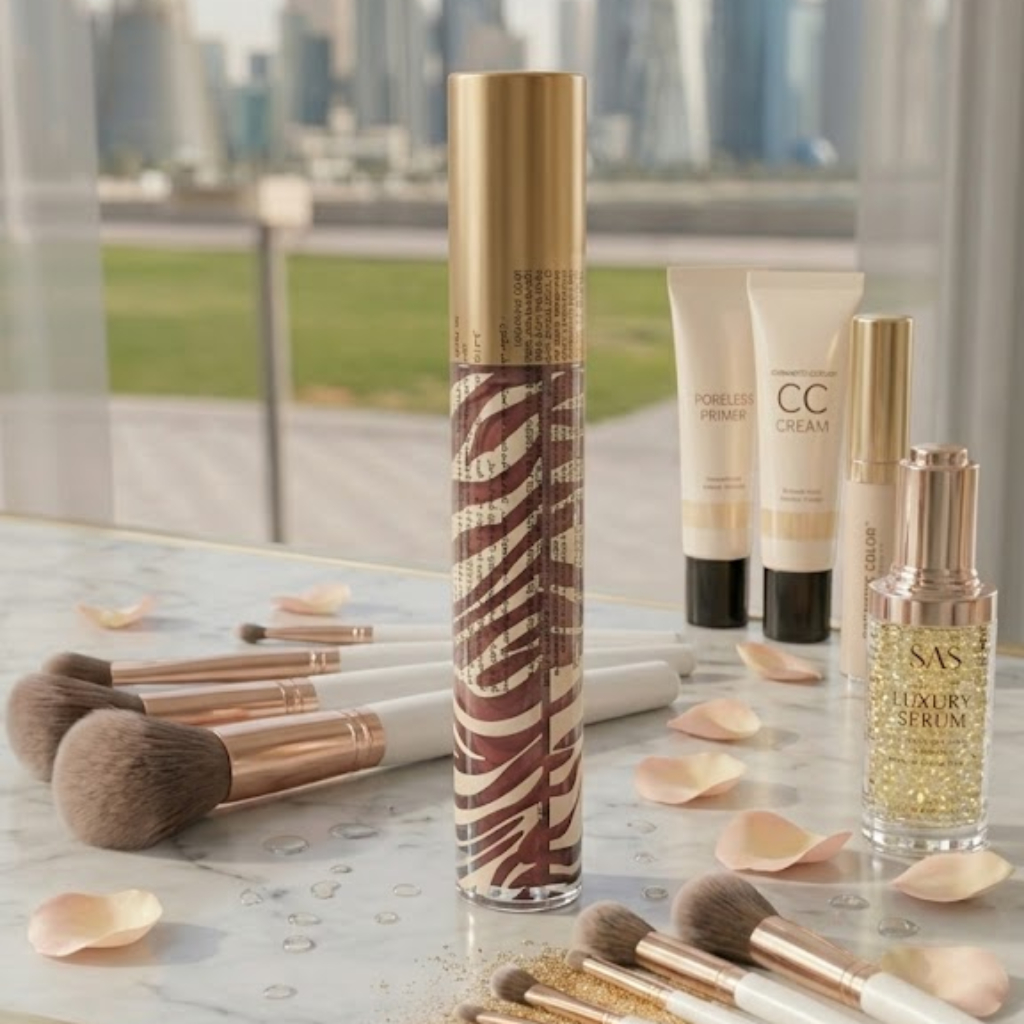 Matte Lip Gloss – Long-Lasting Liquid Lipstick with Premium Gold Cap