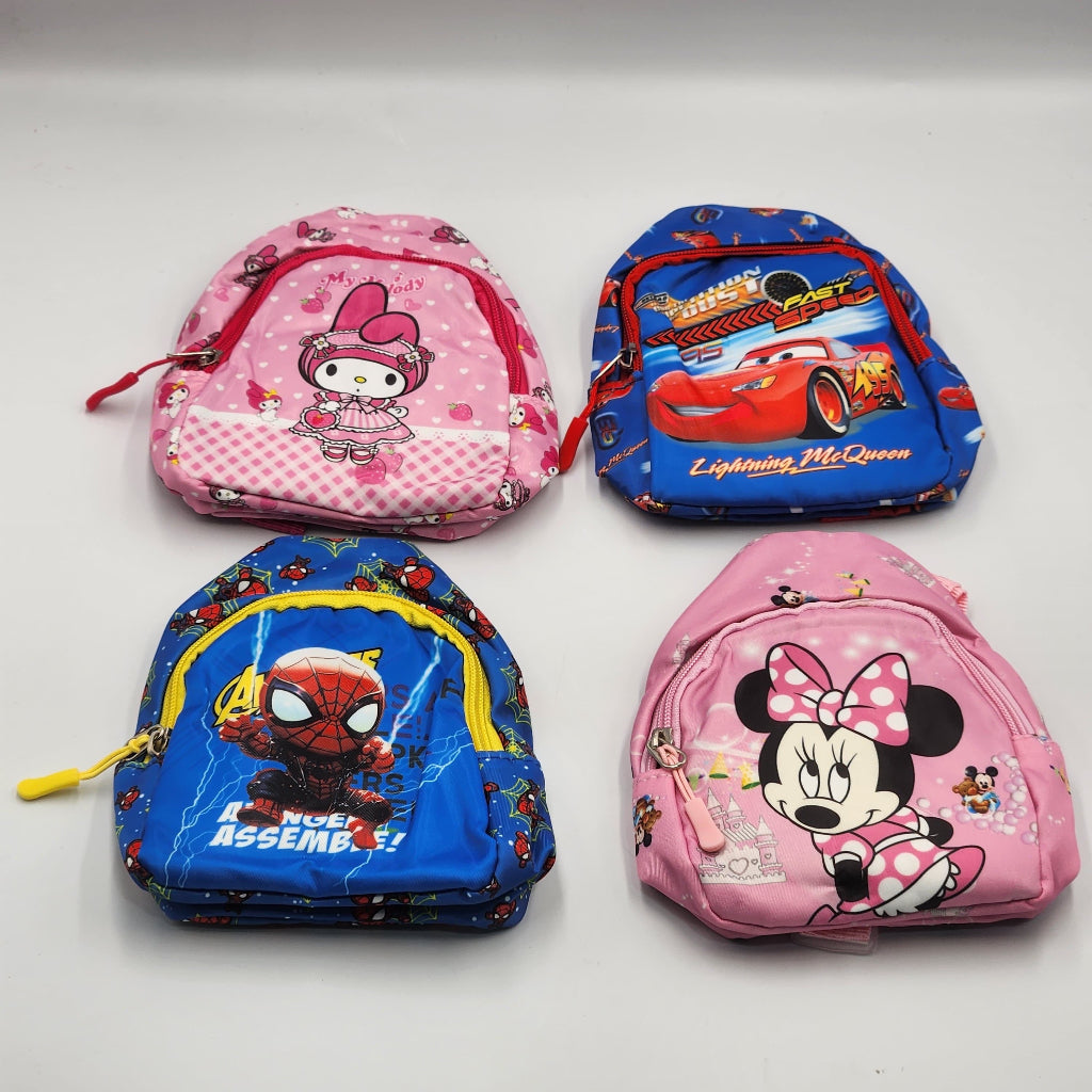 Kids Crossbody Bag,Size H-18 cm W- 13 cm Backpacker purse with Adjustable Strap,School Accessory,Cartoon style