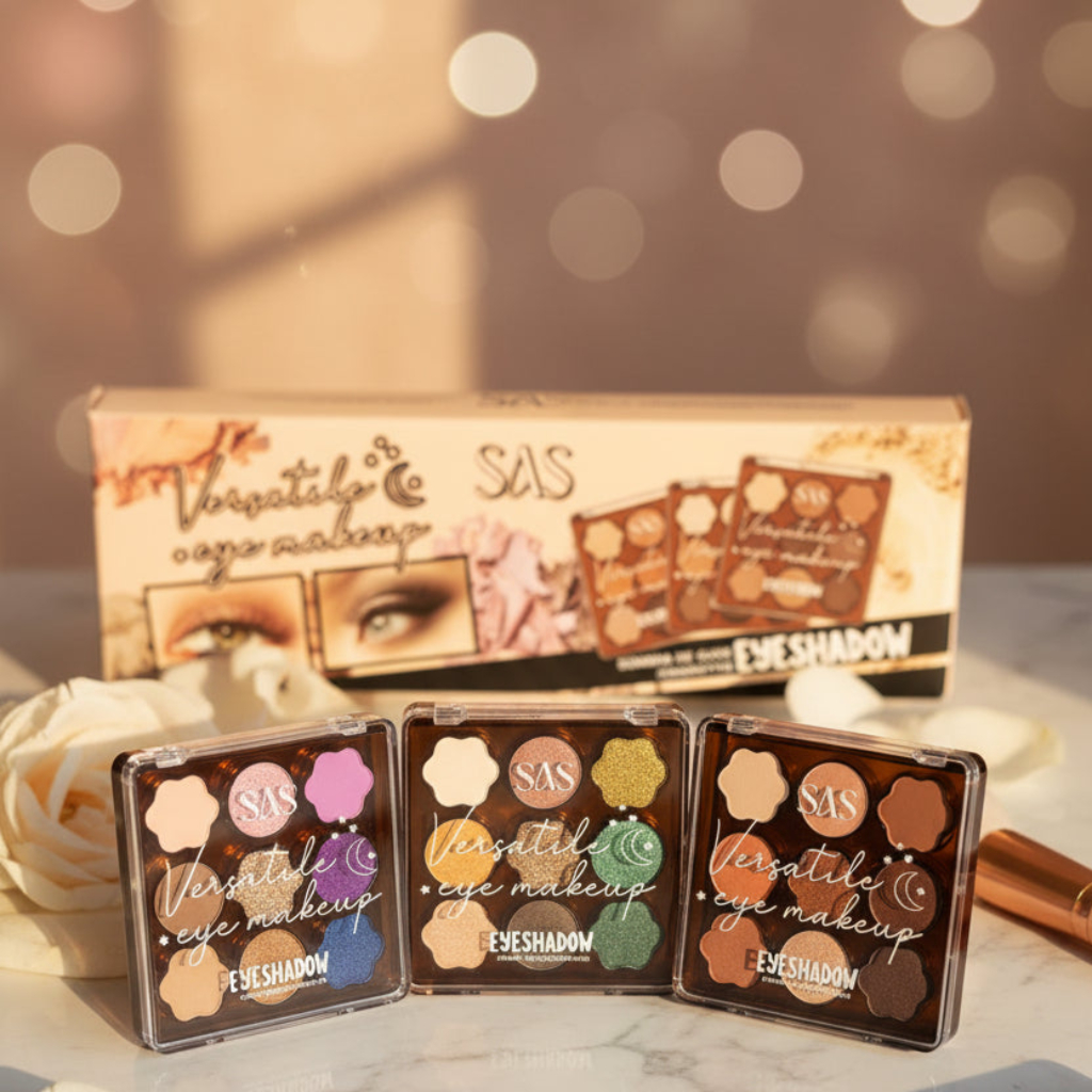 SAS Versatile Eye Makeup Eyeshadow Palette – 1 PC Multi-Color Eyeshadow Kit