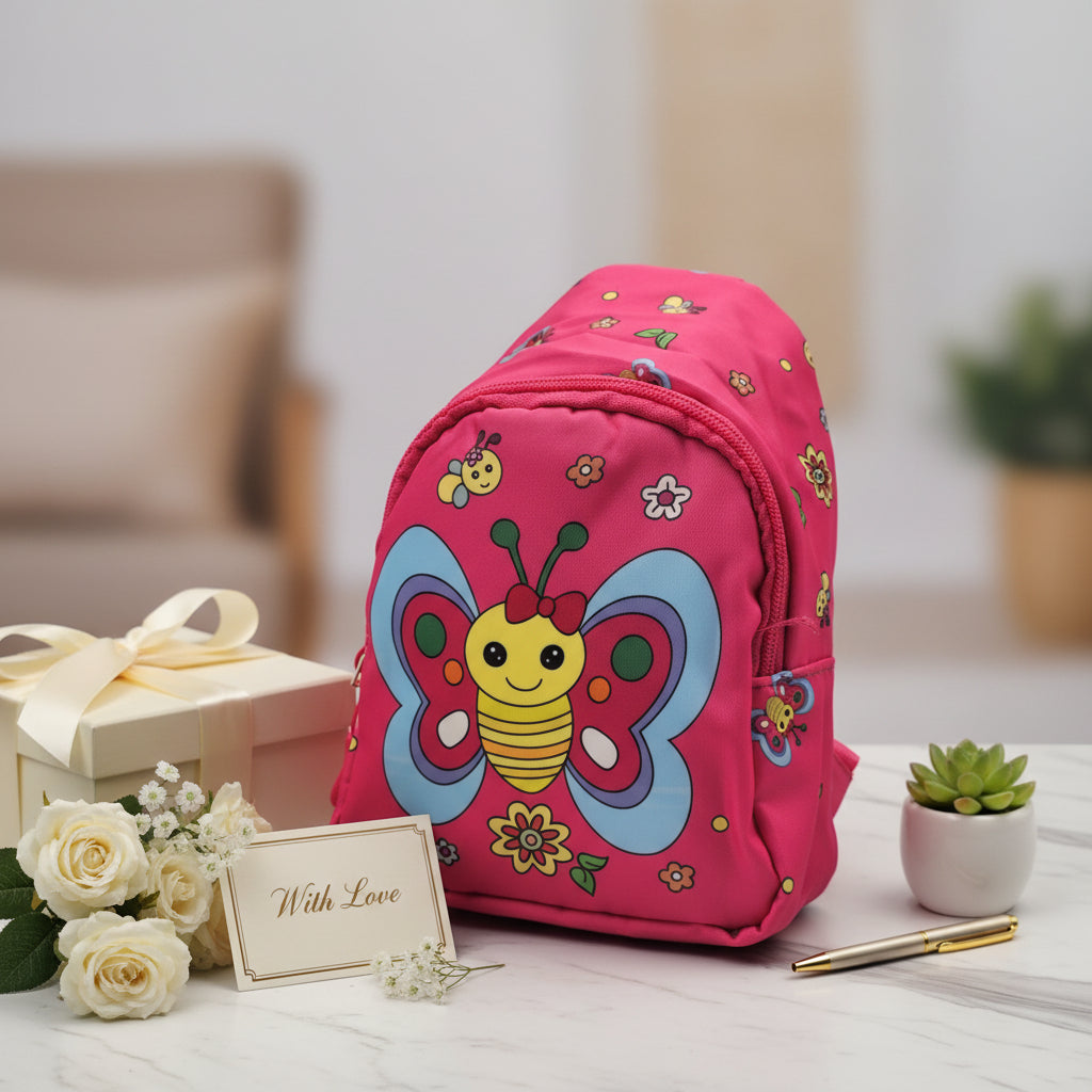 Kids Cartoon Crossbody Bag – Adjustable Backpack Purse