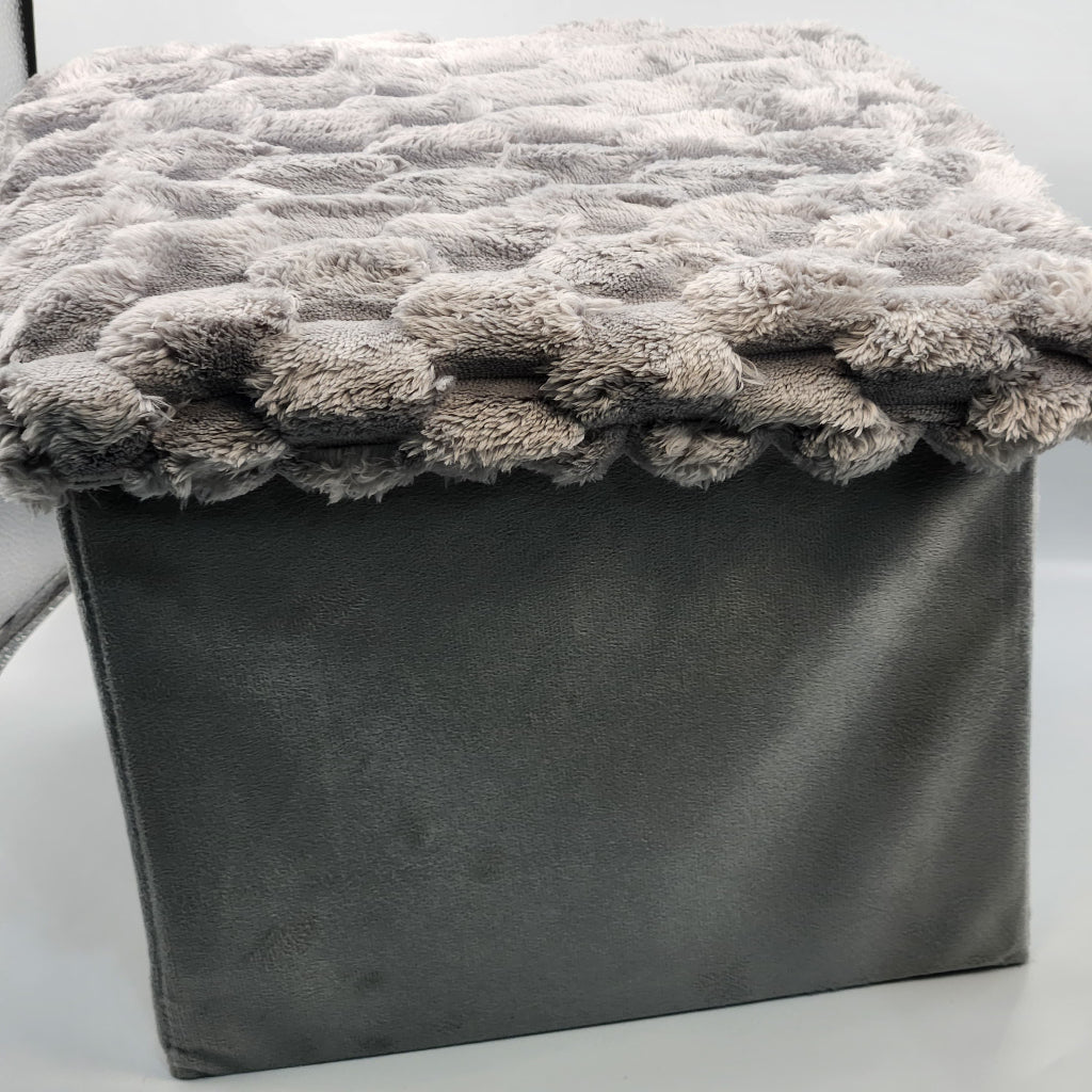 Foldable Stool Ottoman Durable Storage Box for Bedroom Hotel Farmhouse Hall Apartment Villa,Gift box