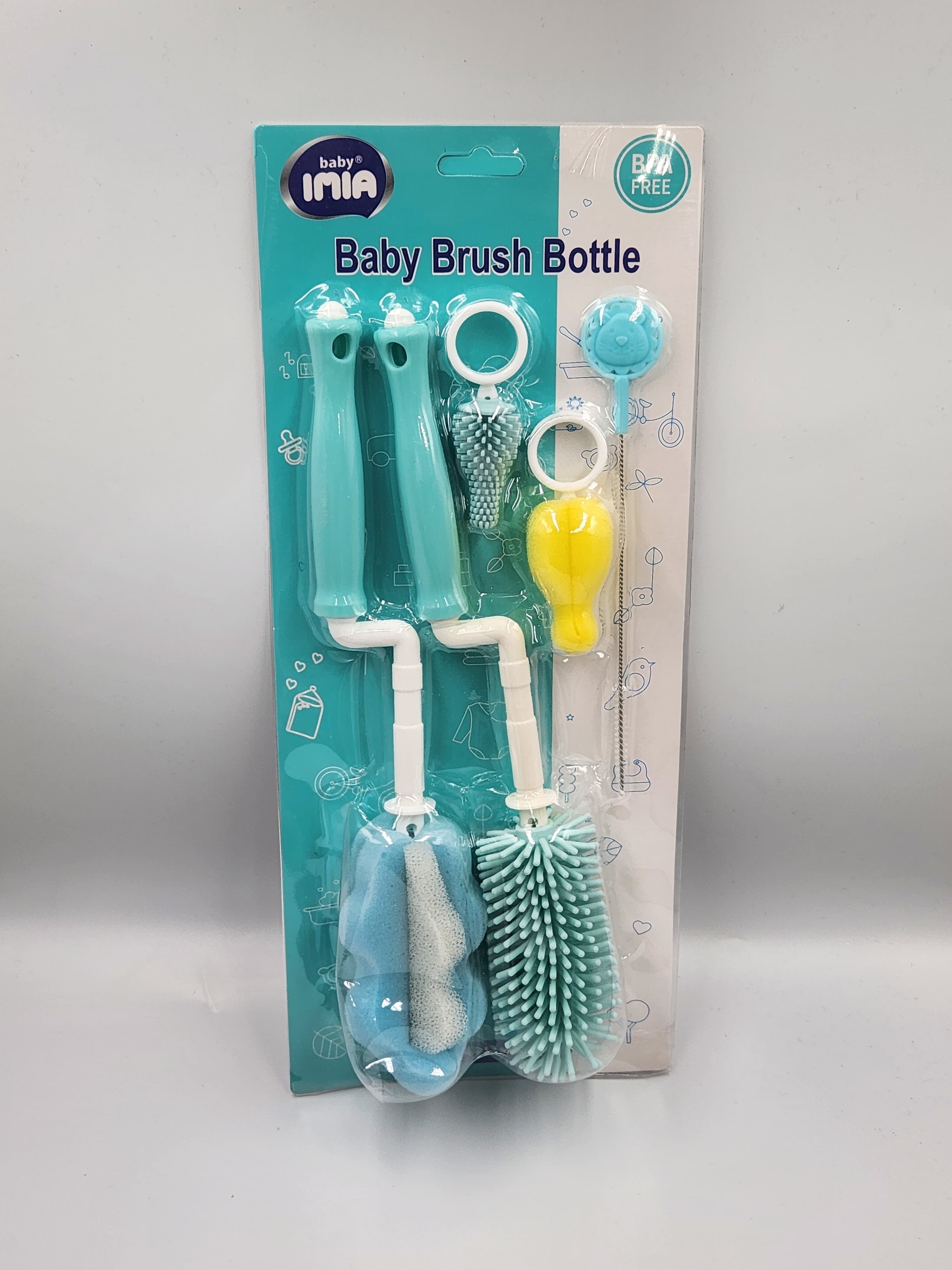 5pcs/set Baby Bottle Brush Multi-Set, Bottle Brush/Nipple Brush/ Straw Brush, with Hook Cleaning Sponge Head Bottle Brush, Essential Equipment for Cleaning Bottles/Water Cups/Teacups, daily cleaning..