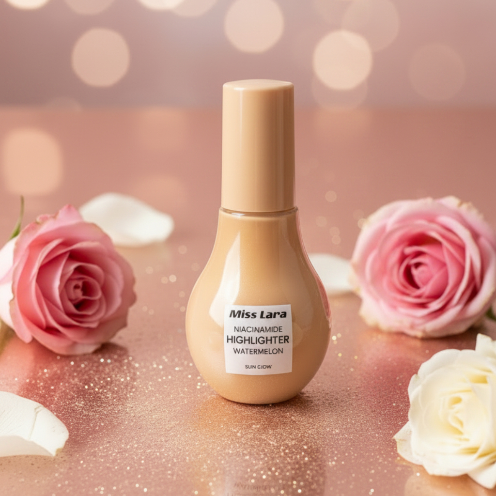 Miss Lara Niacinamide Highlighter – Liquid Moon Glow (Watermelon Formula)