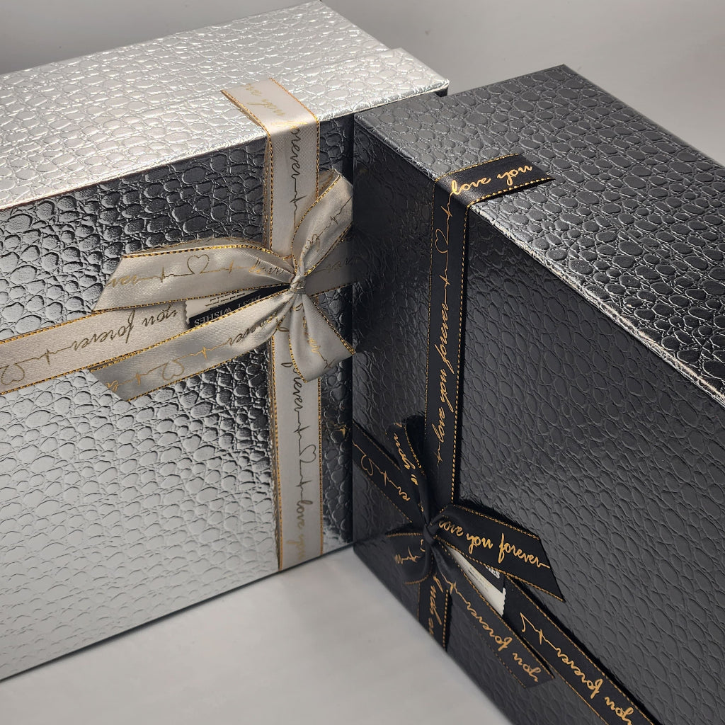 Golden Black Bow Gift Box Square Creative Style Birthday,Wedding,Anniversery Packaging Box