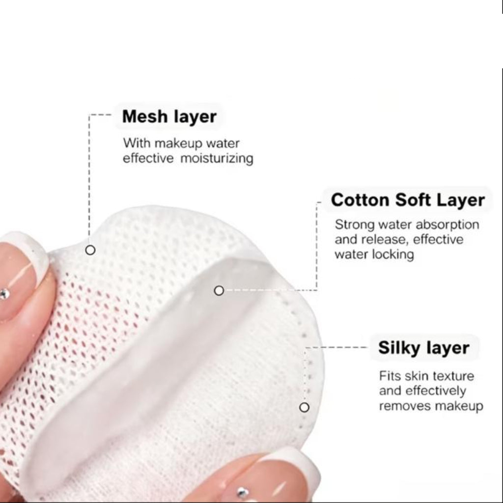 Makeup Cotton Rounds – 80pcs Premium Soft & Absorbent Facial Cleansing Pads for Skincare