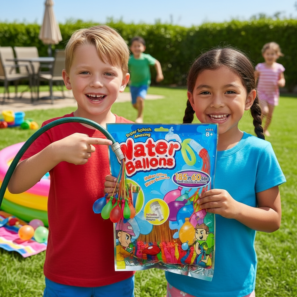 Water Balloons set – Colorful Self-Sealing Balloons for Outdoor Summer Fun