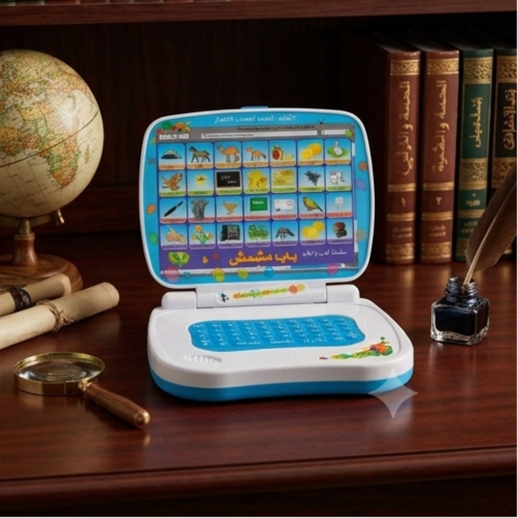 Learning Computer Kids Educational Toy Laptop – Arabic Alphabet, Numbers & Word Learning Electronic Device for Children