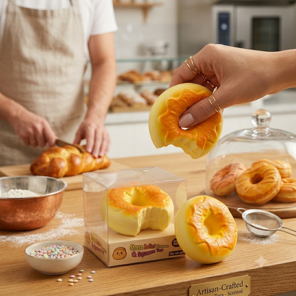 Bread Squishy Stress Relief Toy – Soft Slow Rising Foam