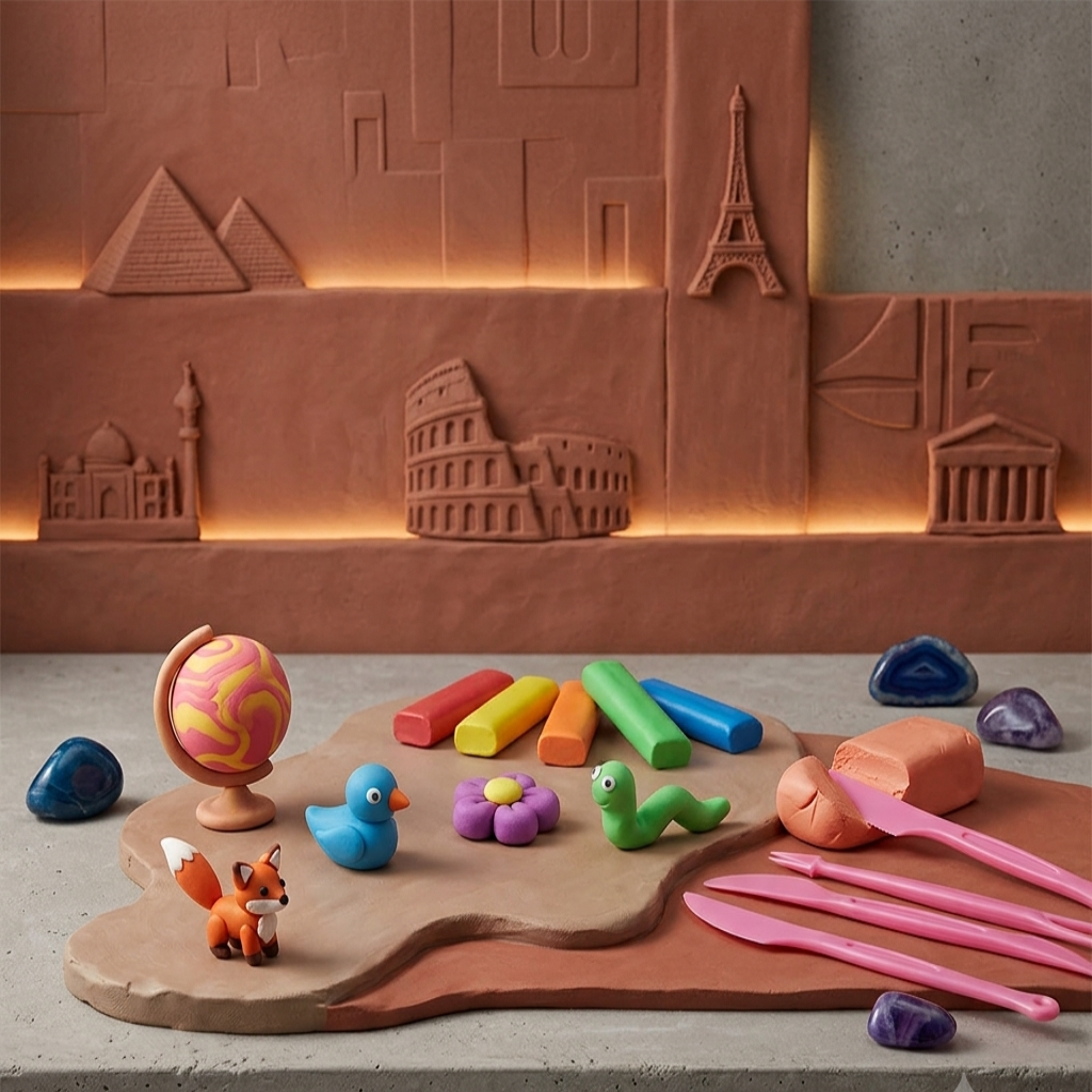 12 Colors Ultra-Light Modeling Clay Kit for Kids