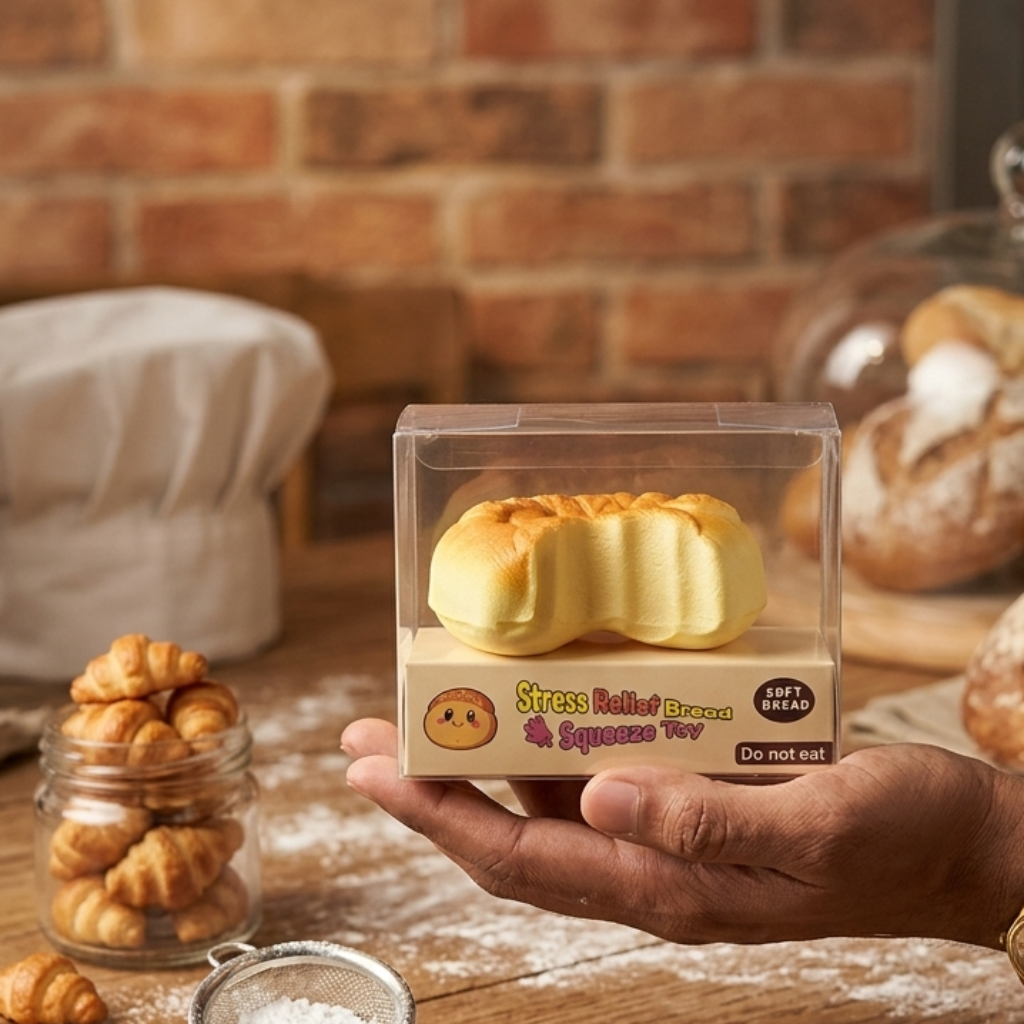 Bread Squishy Stress Relief Toy – Soft Slow Rising Foam
