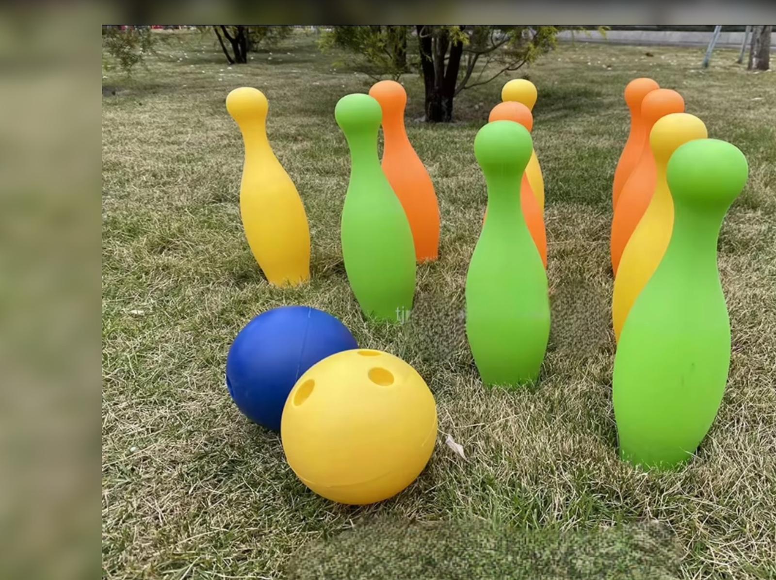 Indoor & Outdoor Plastic Bowling Set Kids Sport Play Garden Bowling Game for Kids Fun..