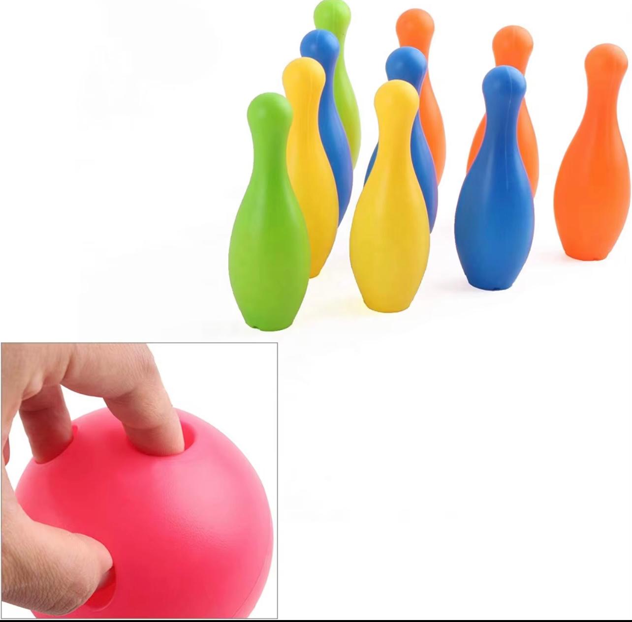 Indoor & Outdoor Plastic Bowling Set Kids Sport Play Garden Bowling Game for Kids Fun..
