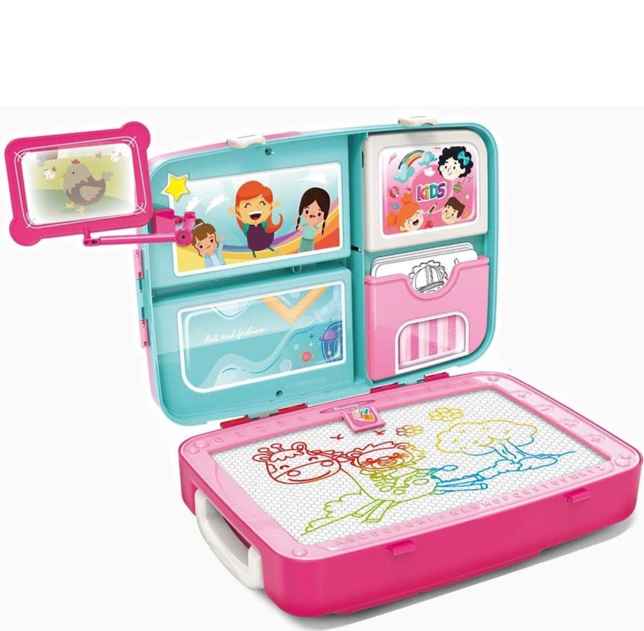 Backpack 3 in 1 Creative Learning Toys Drawing Set Kids Painting Set Educational Writing Board Game Toy