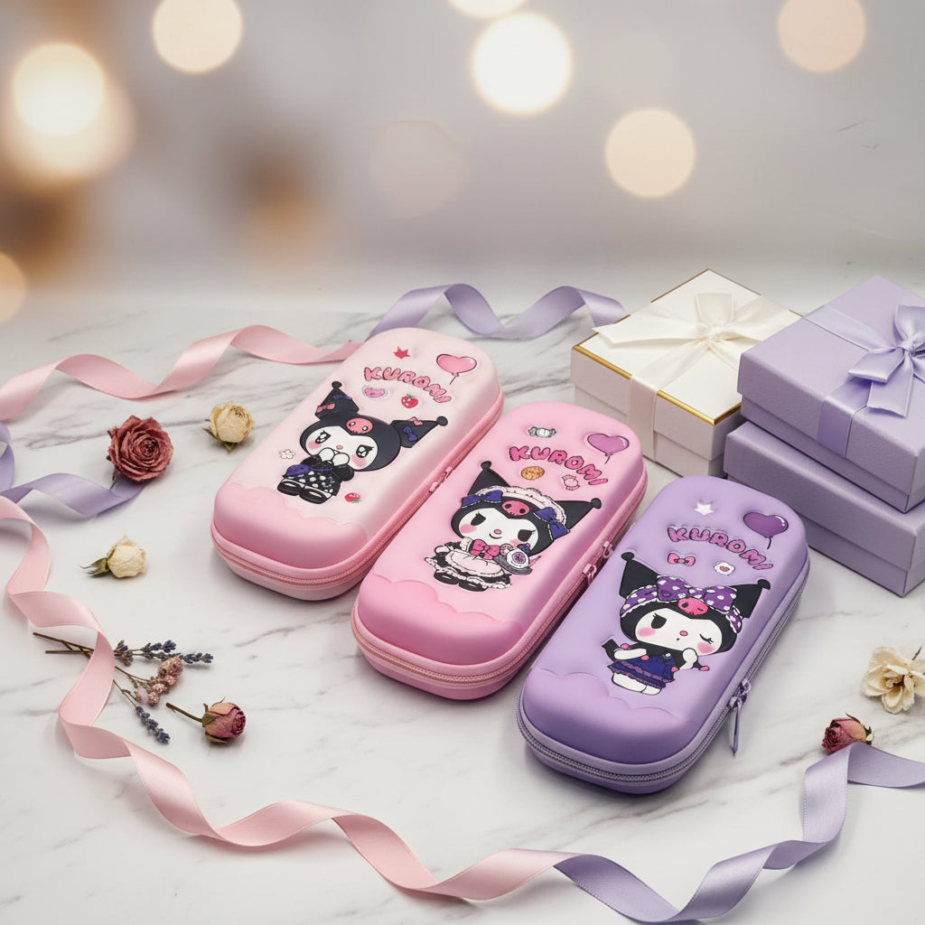 Sanrio Kuromi Pencil Case – Large Capacity Multi-Layer Organizer