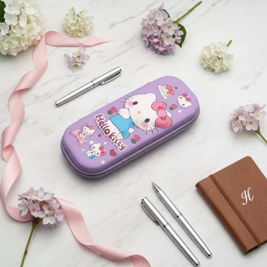 مقلمة هالو كيتي ثلاثية الأبعاد - منظم قرطاسية كرتوني لطيف