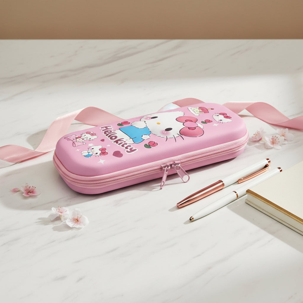 مقلمة هالو كيتي ثلاثية الأبعاد - منظم قرطاسية كرتوني لطيف