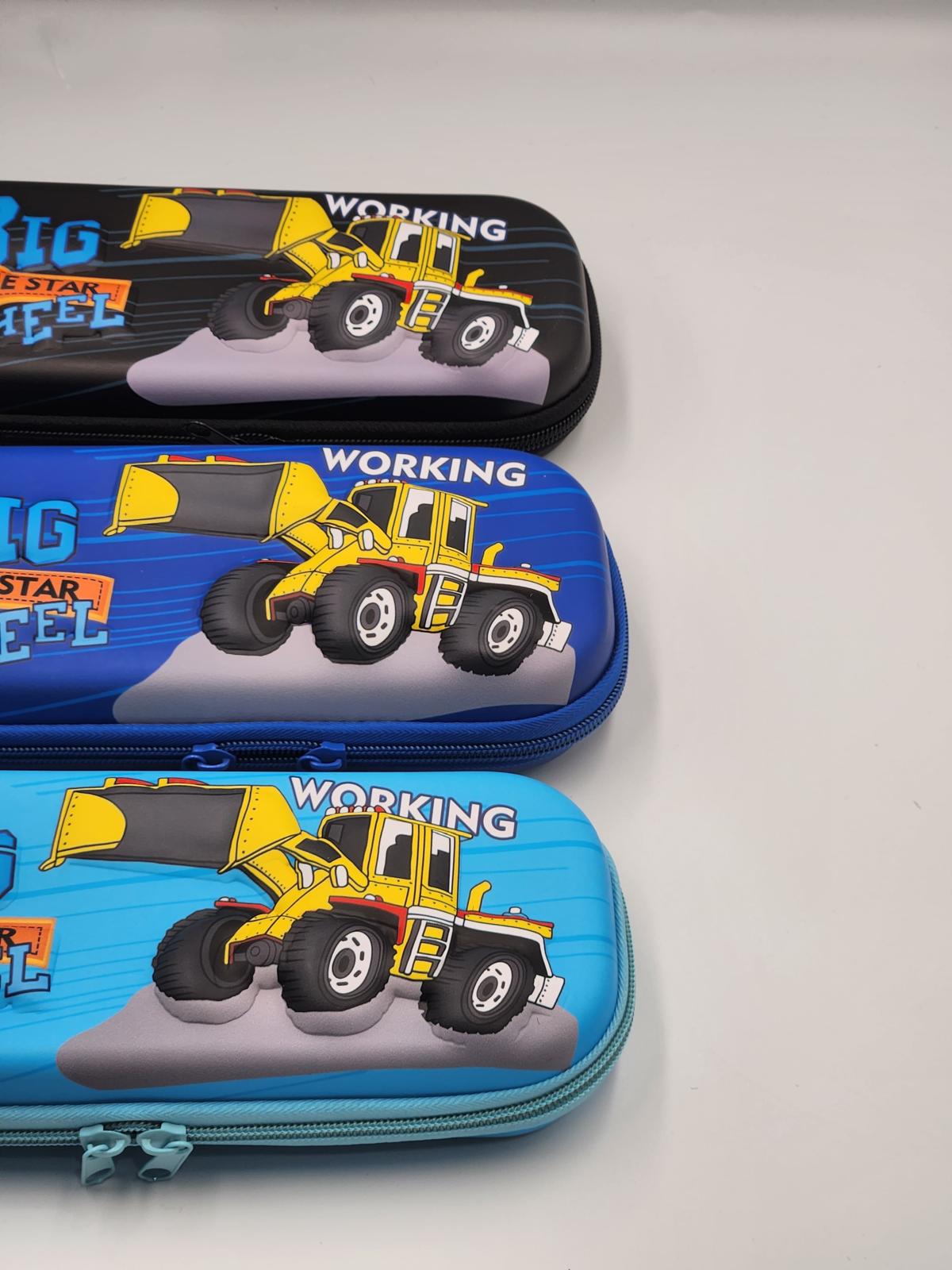 Excavator Print Pattern Pencil case,Pen Box