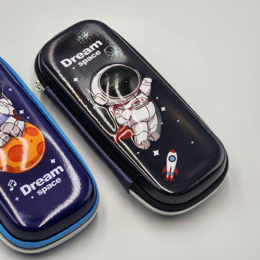 Space Explorer 3D Pencil Case, Large Capacity Multifunctional Portable Storage with Astronaut Design for Home and Office Use