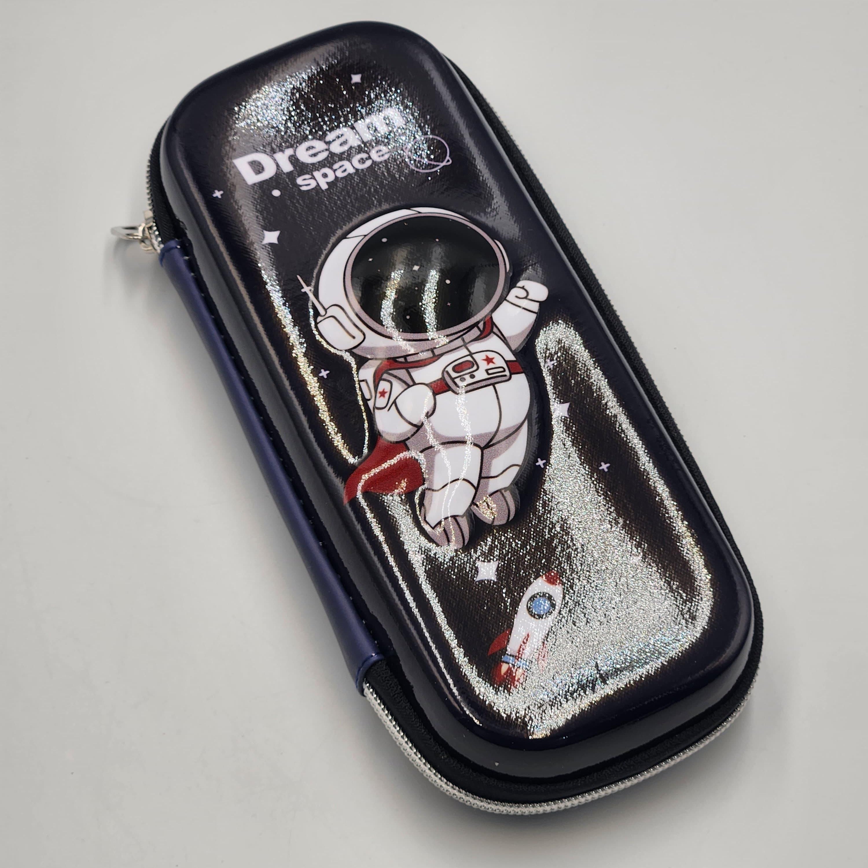 Space Explorer 3D Pencil Case, Large Capacity Multifunctional Portable Storage with Astronaut Design for Home and Office Use