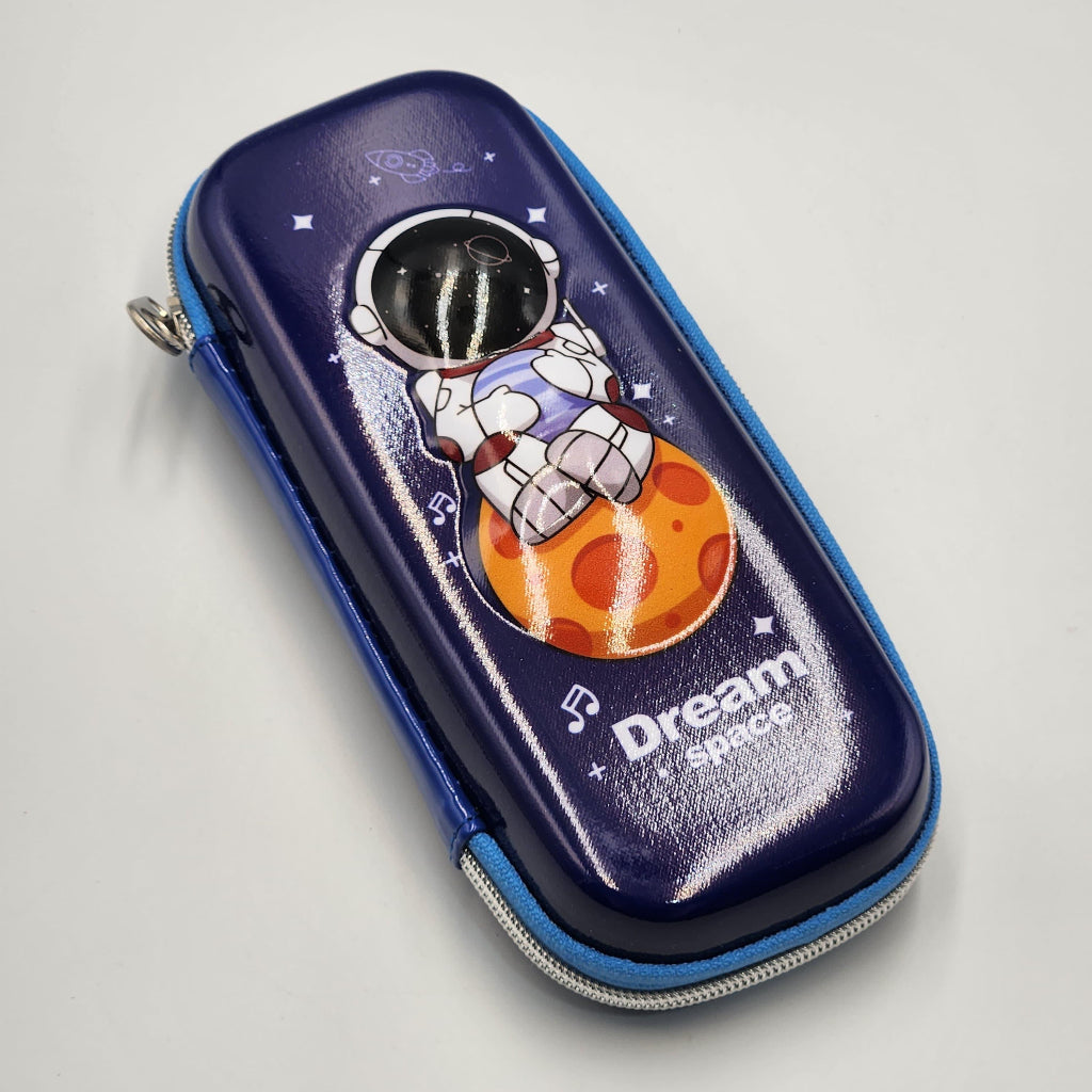Space Explorer 3D Pencil Case, Large Capacity Multifunctional Portable Storage with Astronaut Design for Home and Office Use