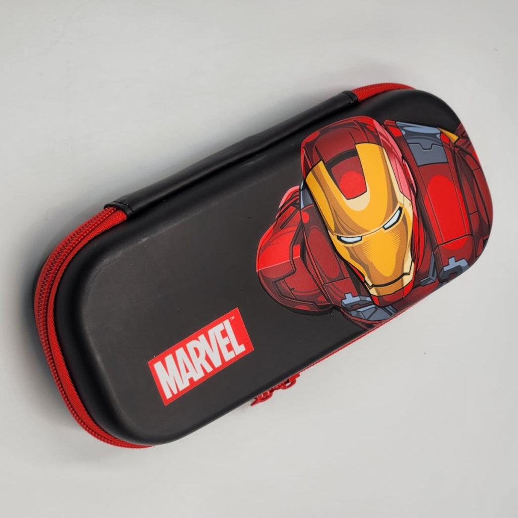 Marvel,Spider Man, Avengers, Pencil Case , Themed Large Capacity Zipper Pouch, Cartoon-Themed Stationery Box, Superhero Series Pencil Holder, Multifunctional Practical Folding Ruler, Ideal for Students and Office Use, Cartoon Back-to-School.