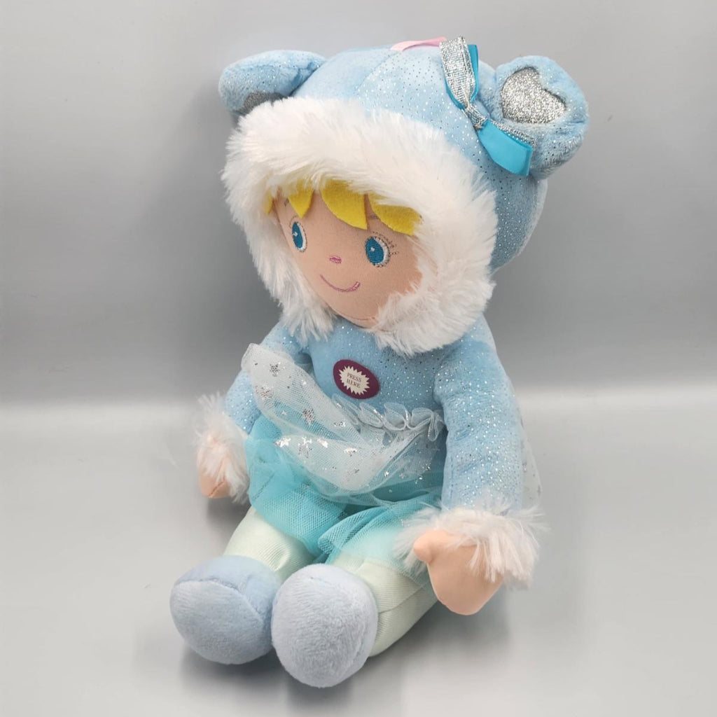 30 CM Sitting Soft Doll With Hanger Music