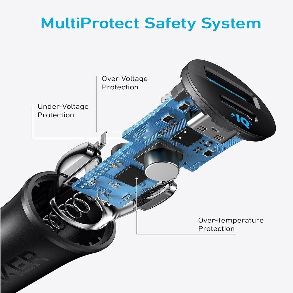 Anker Car Charger 30W 2 Ports - Black | A2741H11