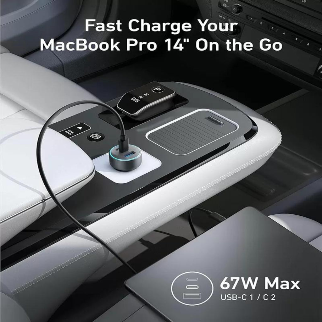 Anker 3-Port 67W USB-C Car Charger - A2731HA1