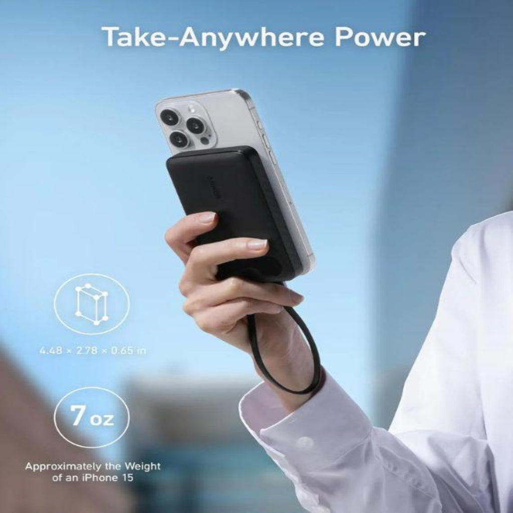 Anker PowerCore 10000mAh Power Bank  22.5W ,USB-C and USB-A, PD Fast Charging ,A1257H11 - Black