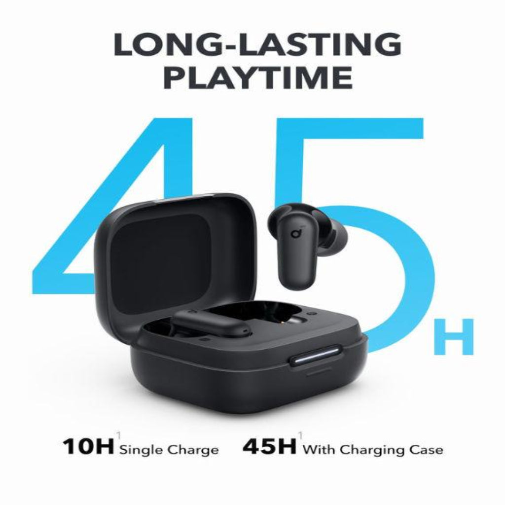 Anker Soundcore R50i NC | Wireless Earbuds | Strong 42dB Adaptive Noise Cancelling | IP54 | 45H Playtime - Black
