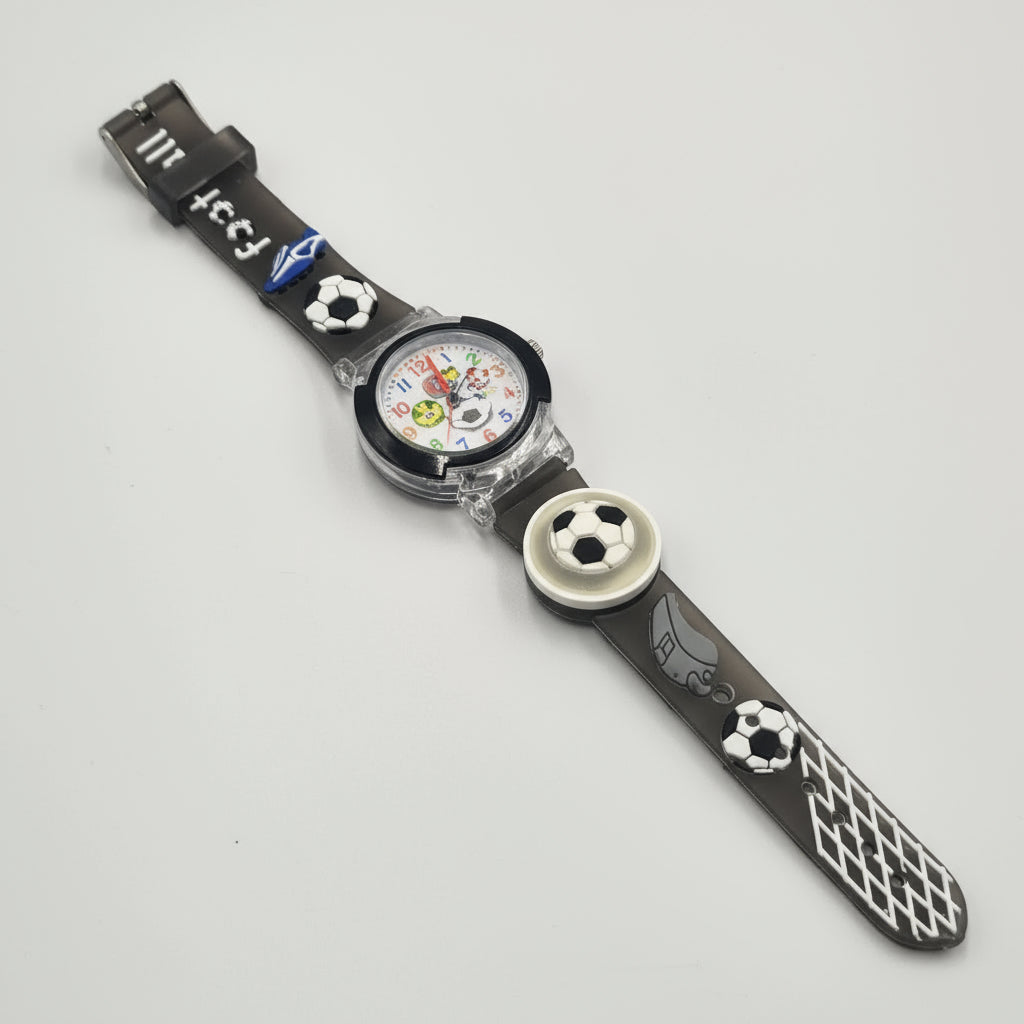 ساعة إضاءة للأطفال – ساعة يد ملونة بإضاءة LED للبنين والبنات