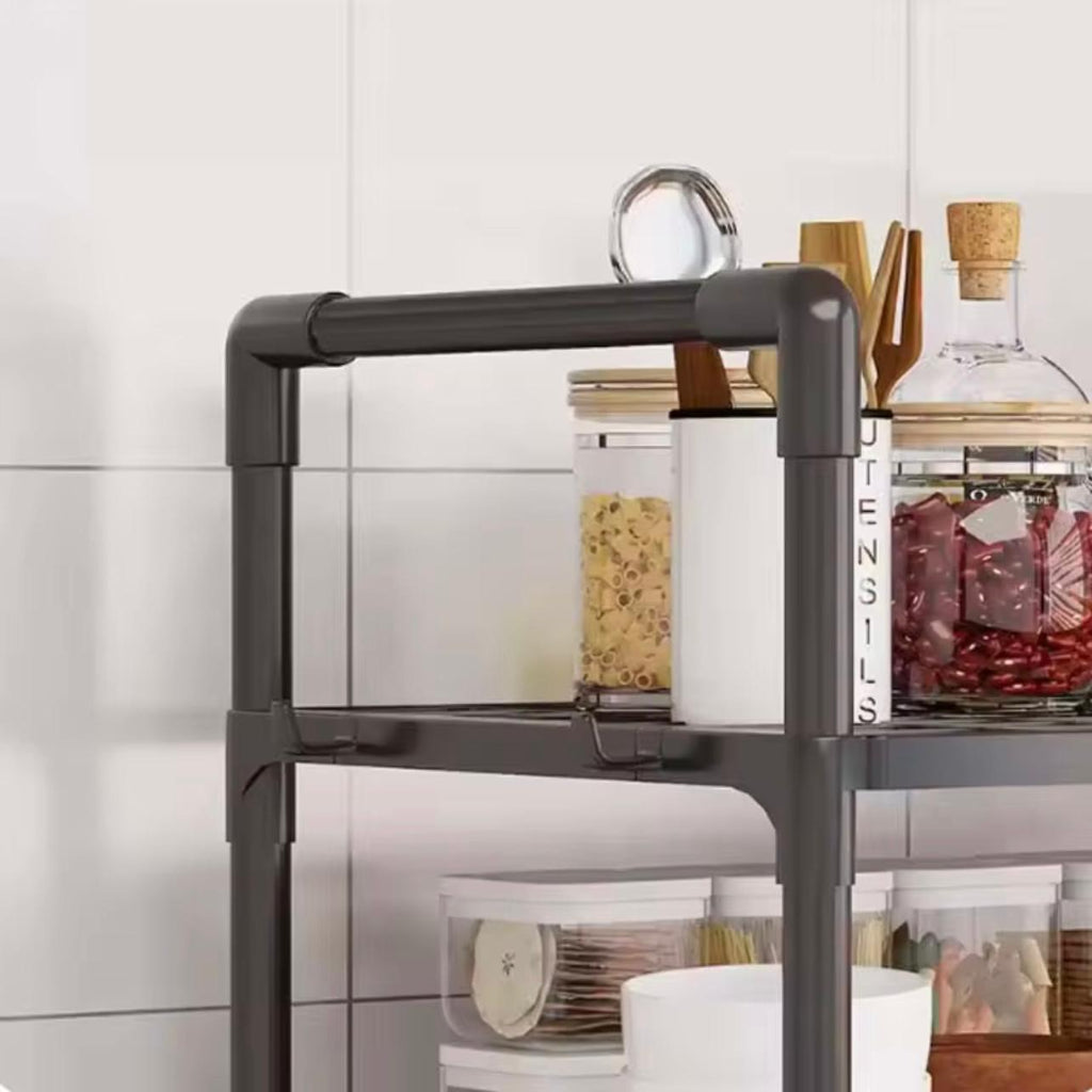 2-Tier Microwave Rack - Heavy-Duty Space-Saving Kitchen Organizer, Expandable Countertop or Cabinet Storage Shelf for Microwaves…