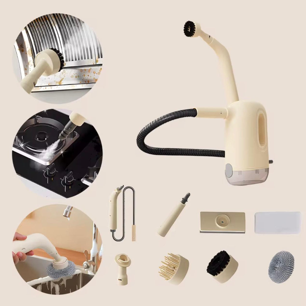High-Power Handheld Steam Cleaner Multi-Surface Steamer for Home, Car, Floor and Furniture Safe Locks, Quick Heating, Chemical-Free Cleaning, Lightweight Portable