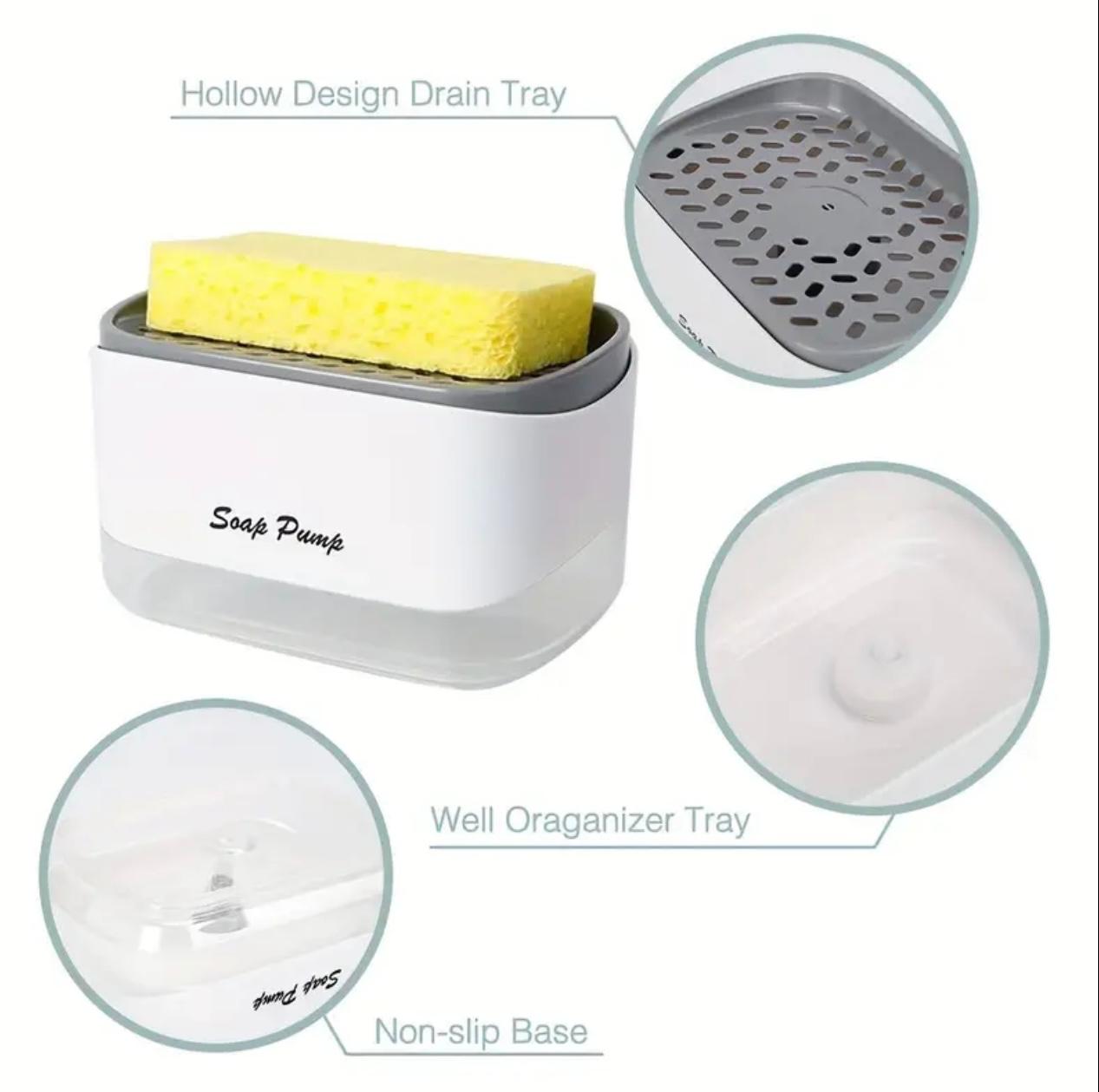 Soap Dispenser Set, Press-type Hand Dispenser for Both Bathroom And Kitchen Use, Simple Press-type Bottle, Leak-proof Design, Household Dispenser Bottle