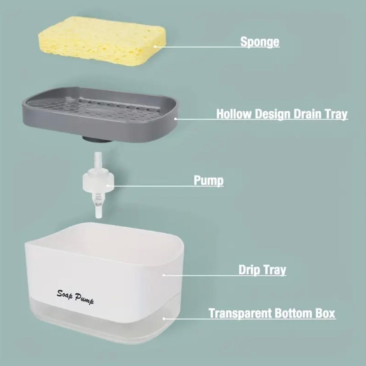 Soap Dispenser Set, Press-type Hand Dispenser for Both Bathroom And Kitchen Use, Simple Press-type Bottle, Leak-proof Design, Household Dispenser Bottle