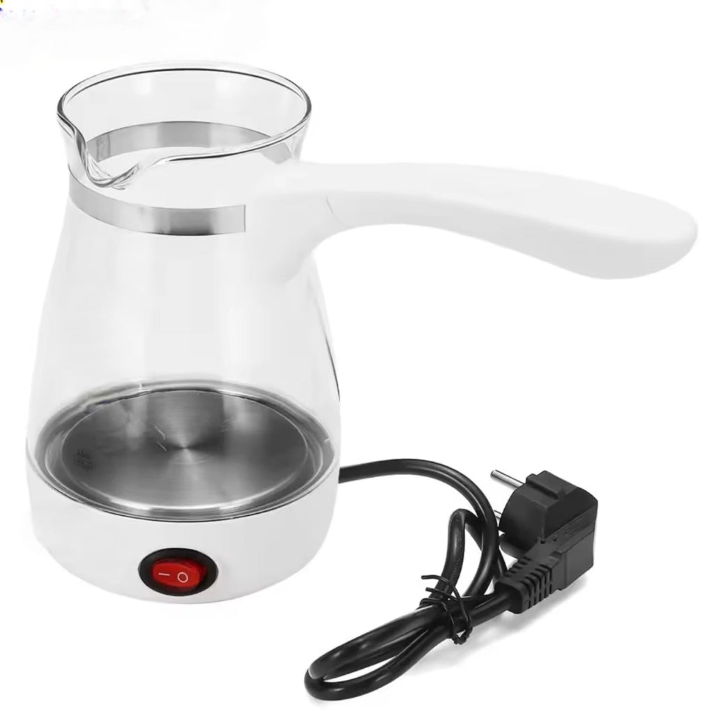Turkish Coffee Maker Electric Machine (Glass) Turkish Coffee Maker, Electrical Coffee Pot 800 ML ,The Best and Most Efficient Way to Make a Warm Cup of Coffee or Tea and Boil Water