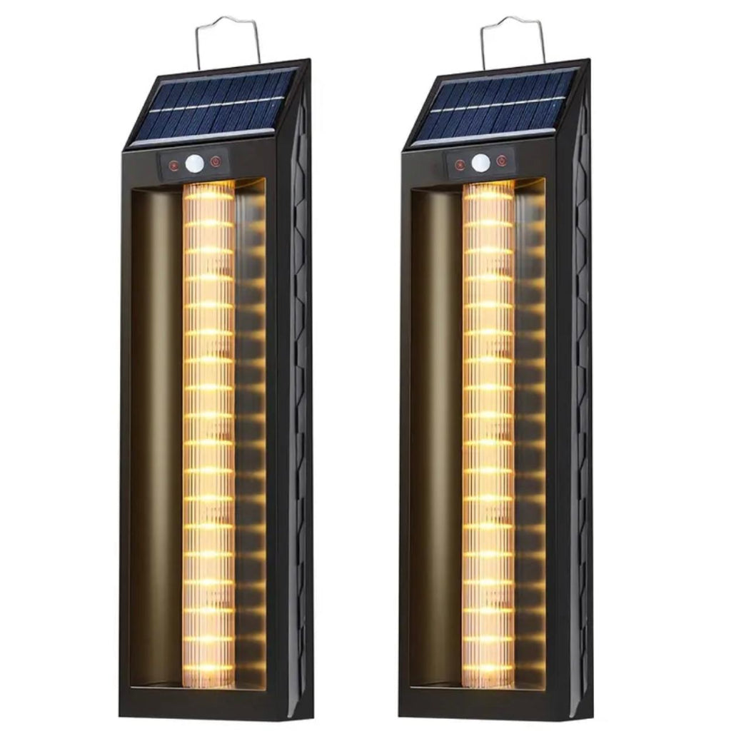 Solar Motion Sensor Outdoor Wall Light – RGB LED, 3 Modes, Dimmable Ga