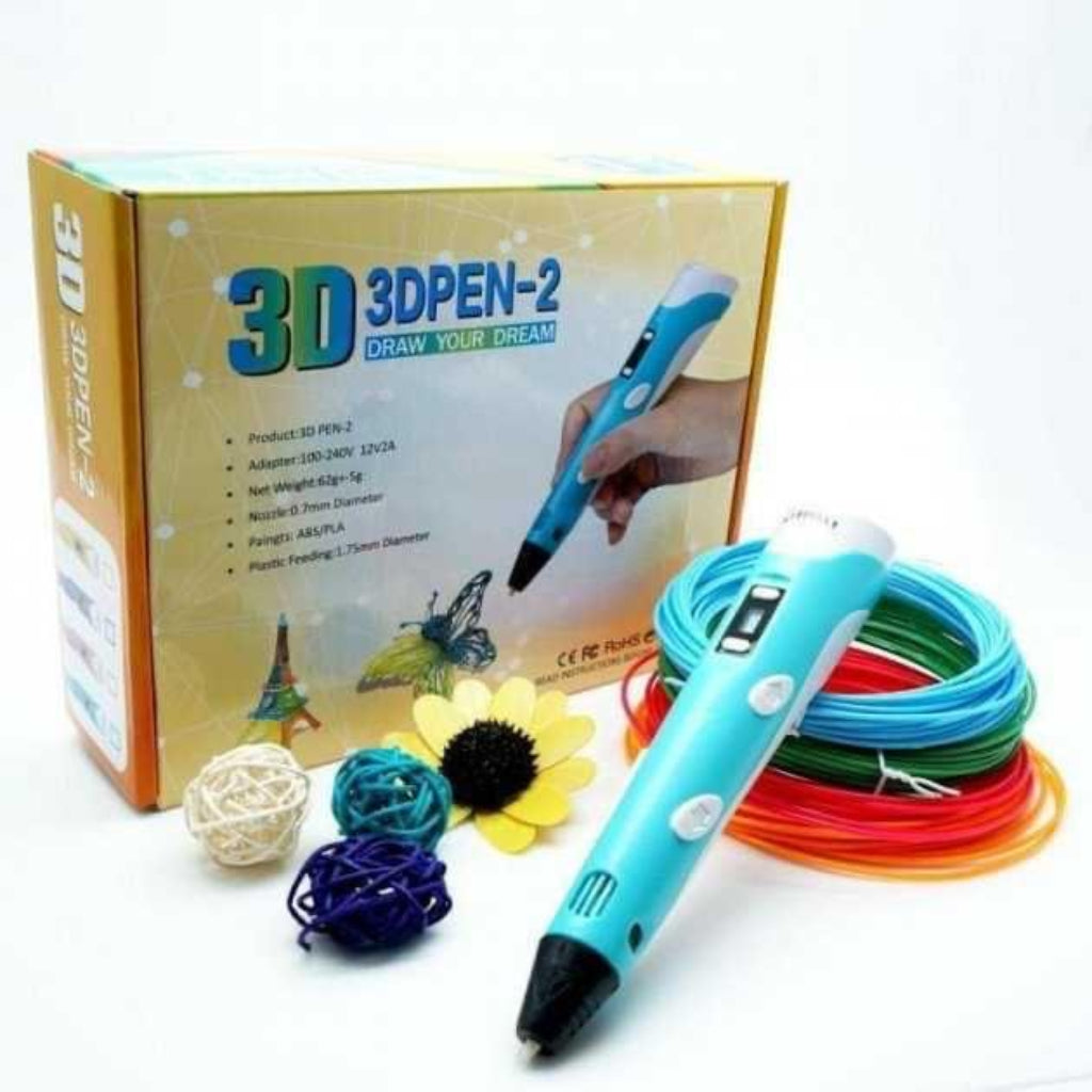 3D Creative Art Printing Pen Set, LCD Display, Suitable for Birthday Gifts, Holiday Parties DIY Graffiti Painting 3D Pen Kit