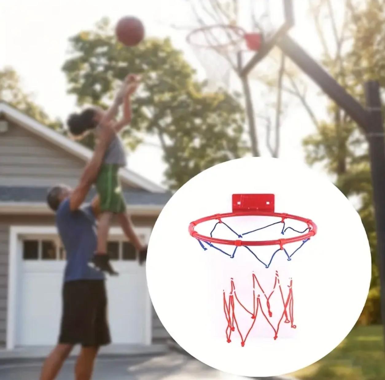 Portable Basketball Hoop Set,Durable Spring Steel Rim & Sturdy Backboard Portable & Lightweight – Easy to Carry & Install Complete Set with Basketball, Pump & Net Fun for Indoor & Outdoor Game