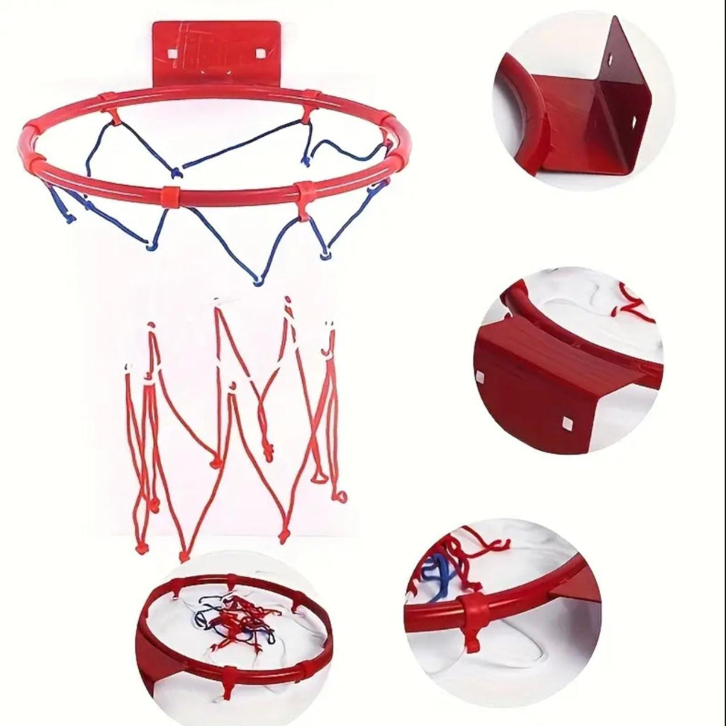 Portable Basketball Hoop Set,Durable Spring Steel Rim & Sturdy Backboard Portable & Lightweight – Easy to Carry & Install Complete Set with Basketball, Pump & Net Fun for Indoor & Outdoor Game