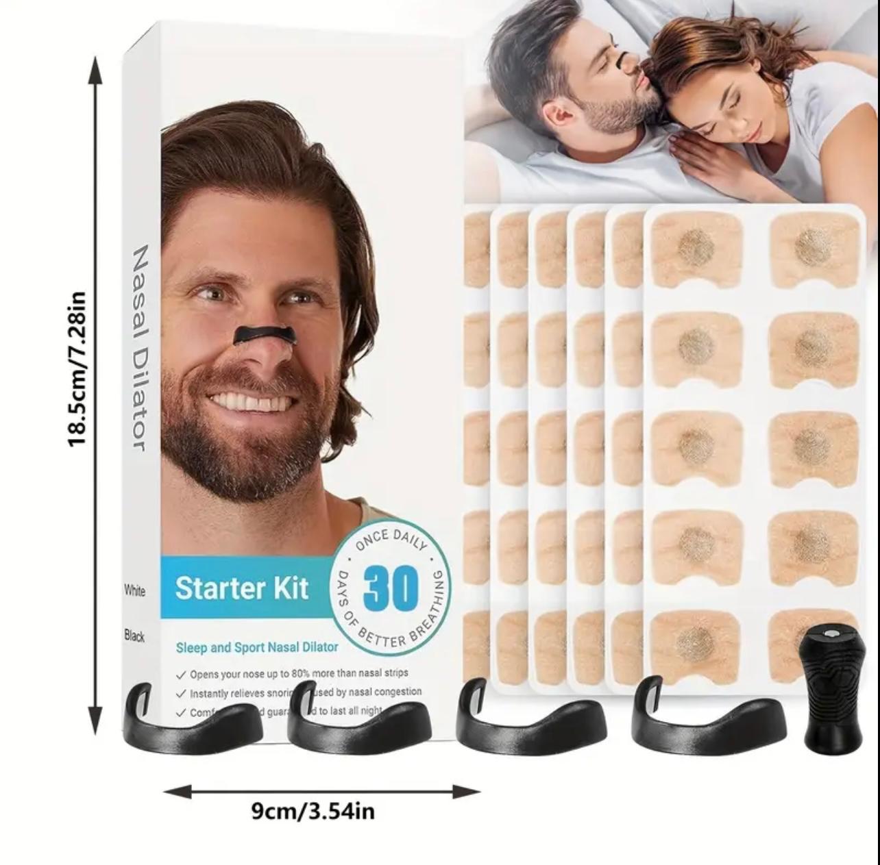 60pcs Magnetic Nasal Strips, Anti-Snoring Magnetic Nasal Strip Dilator, Nose Strips Magnetic Nasal Strips Clip, Improve Sleep Quality