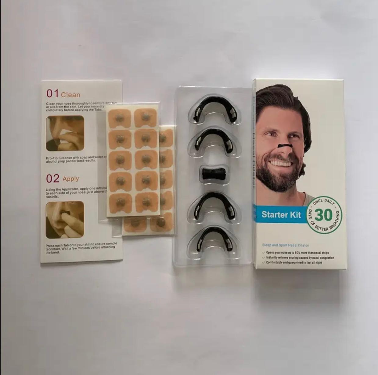 60pcs Magnetic Nasal Strips, Anti-Snoring Magnetic Nasal Strip Dilator, Nose Strips Magnetic Nasal Strips Clip, Improve Sleep Quality