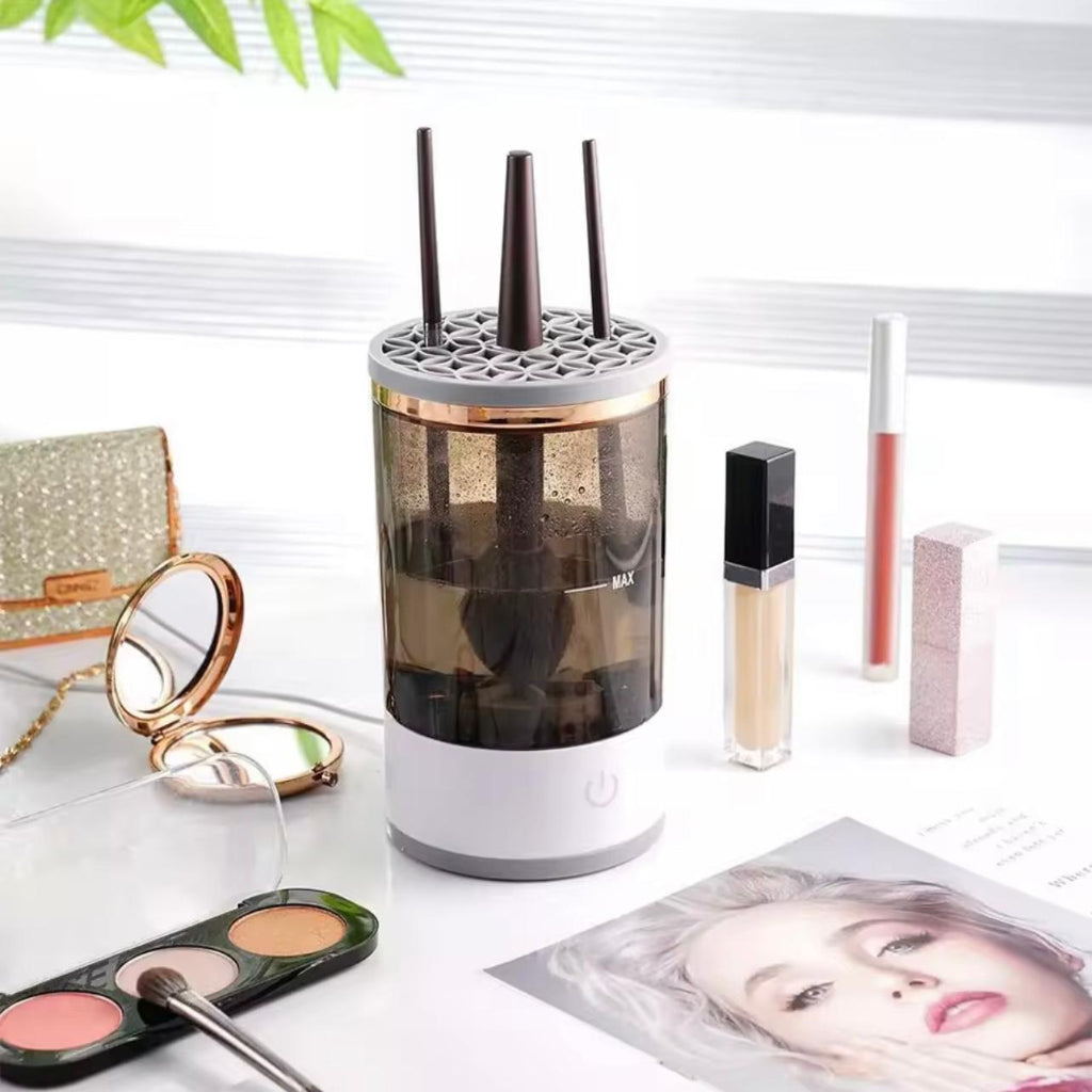 USB-Powered Makeup Brush Cleaner and Dryer, Electric Brush Washer & Drying Machine, Battery-Free Operation, Suitable for All Types of Brushes, Easy to Use