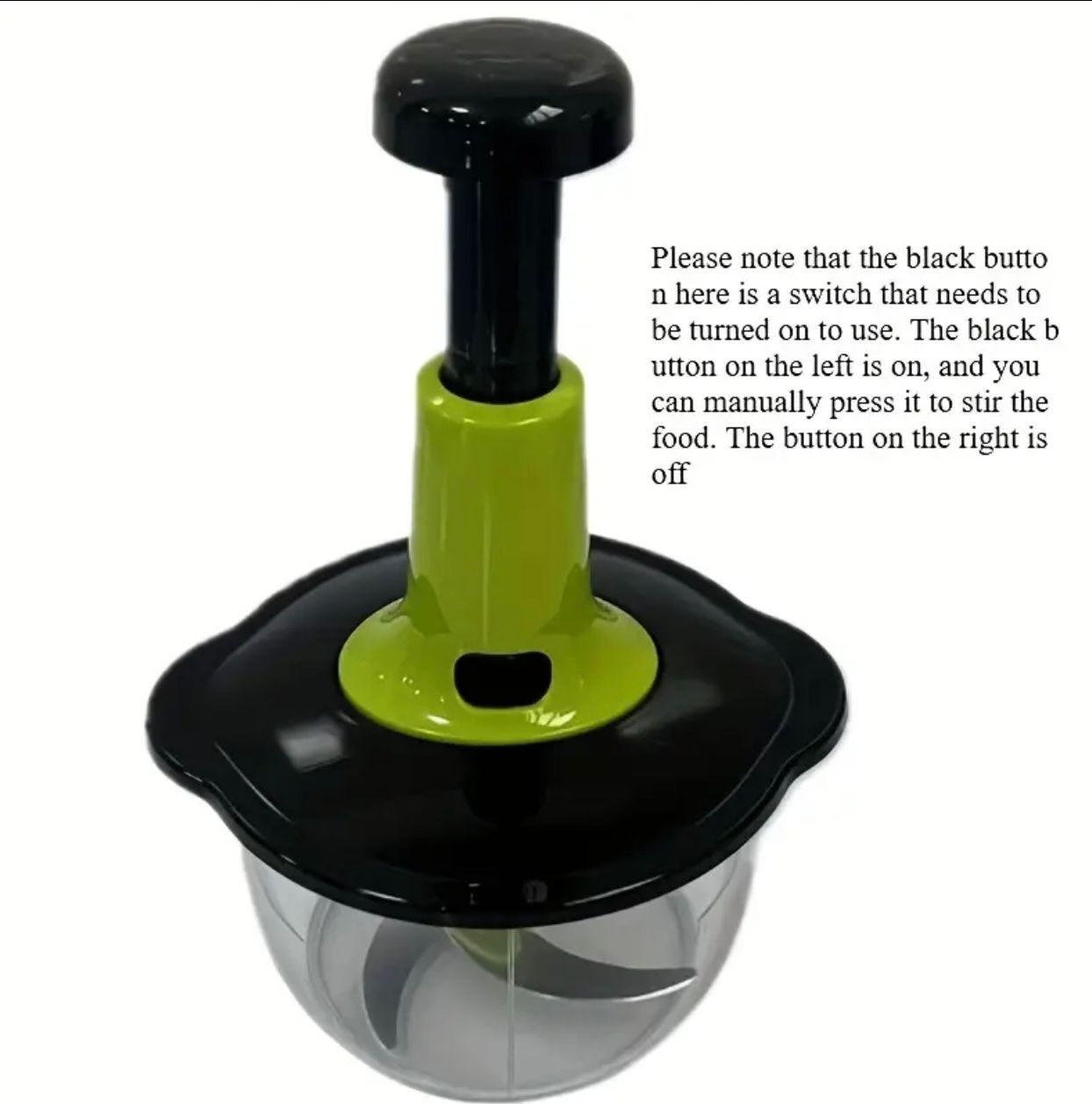 Manual Food Chopper Capacity 2 L - Quick Press Multifunctional Kitchen Tool with Durable Metal Blades, Easy Chop Vegetables, Fruits, Herbs for Salsa, Pesto, Puree - Perfect for Home Cooking, Holiday Gifts & Garlic Tools