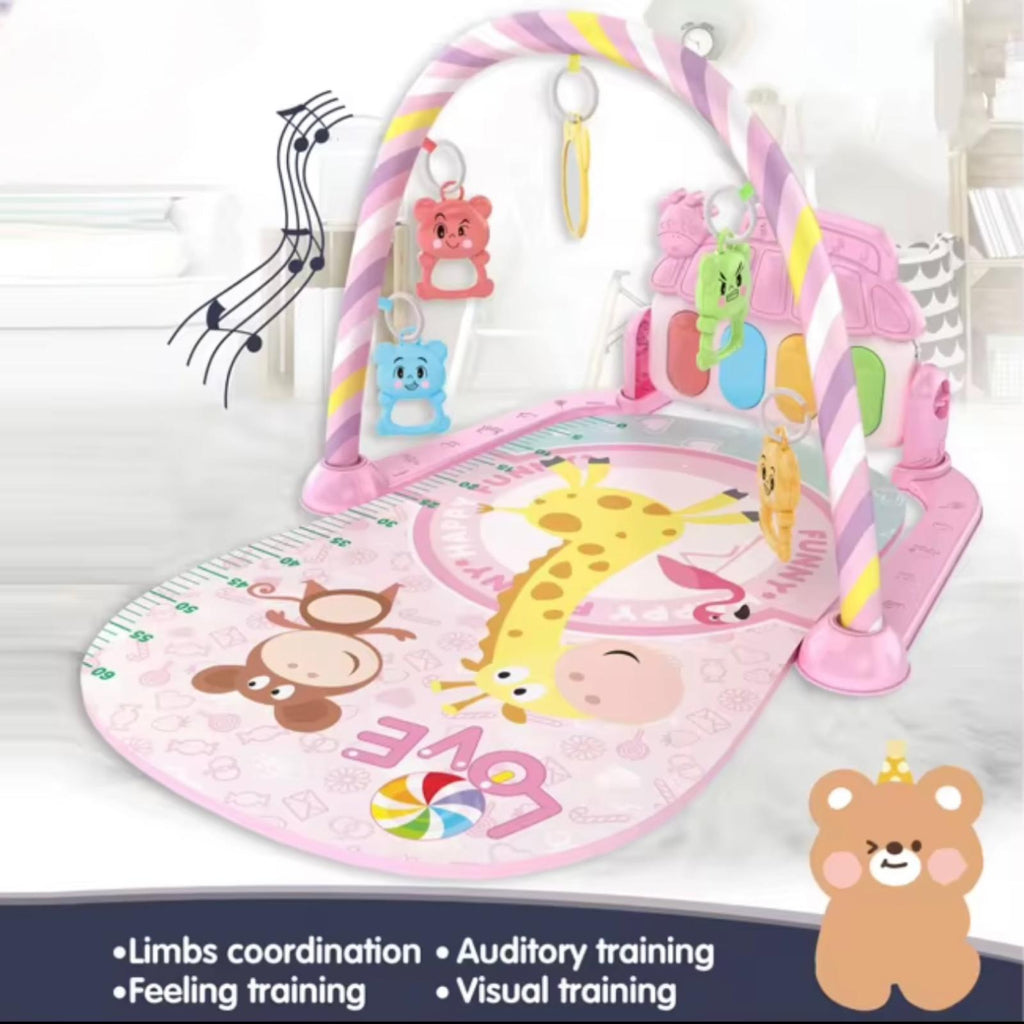 Baby Activity Music Play Mat Game Blanket Pedal Piano Infant Playmat Gym Crawling Mat Early Education Toys