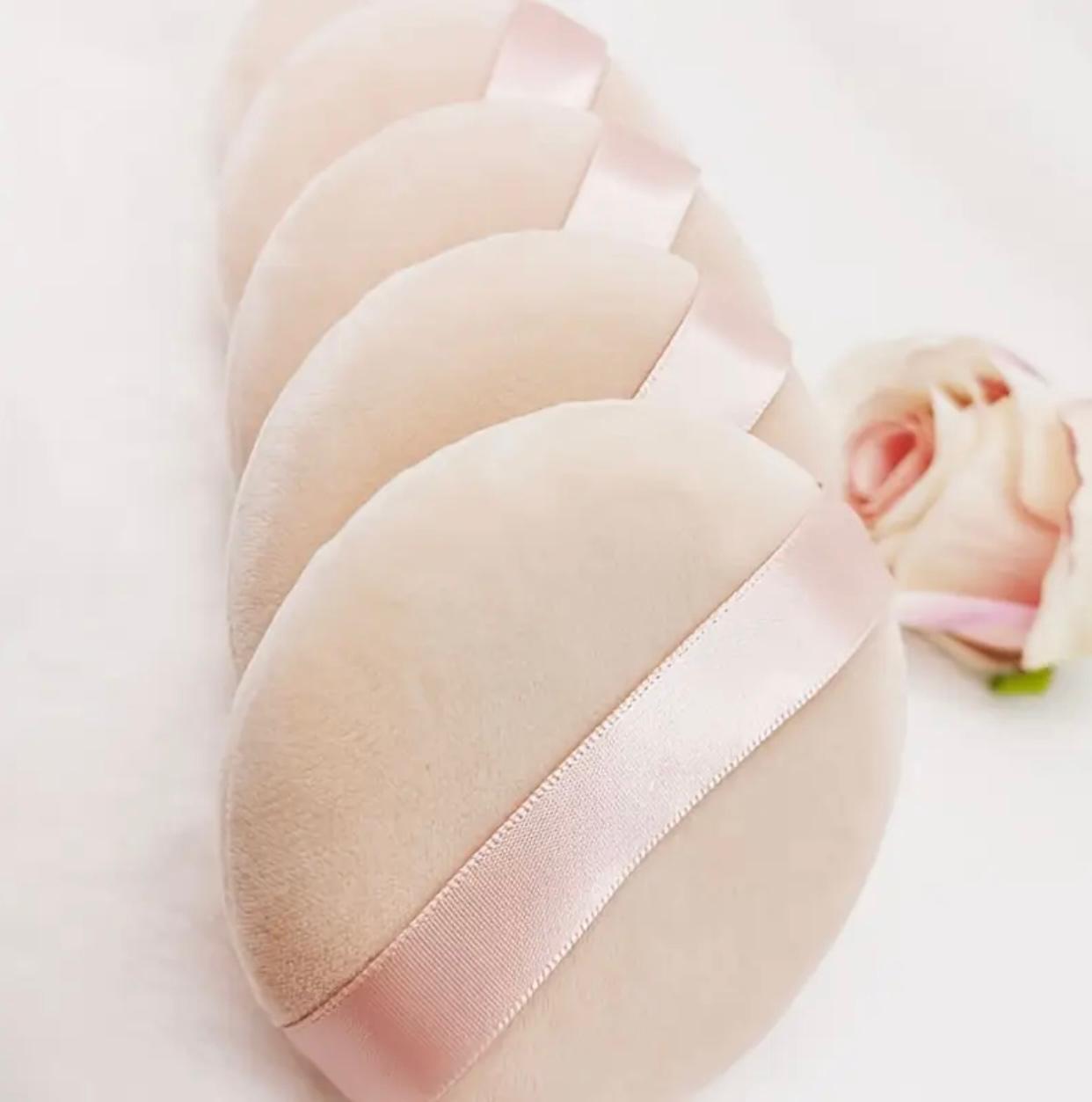 6 pcs - Pack Beauty Blender Cushion Puffs - Soft, Flexible & Elastic Makeup Sponge Applicators with Beige - Non-Toxic, for Foundation, Concealer, Powder - Ideal for Wet/Dry Use with or without Makeup - Salon & Home Use..