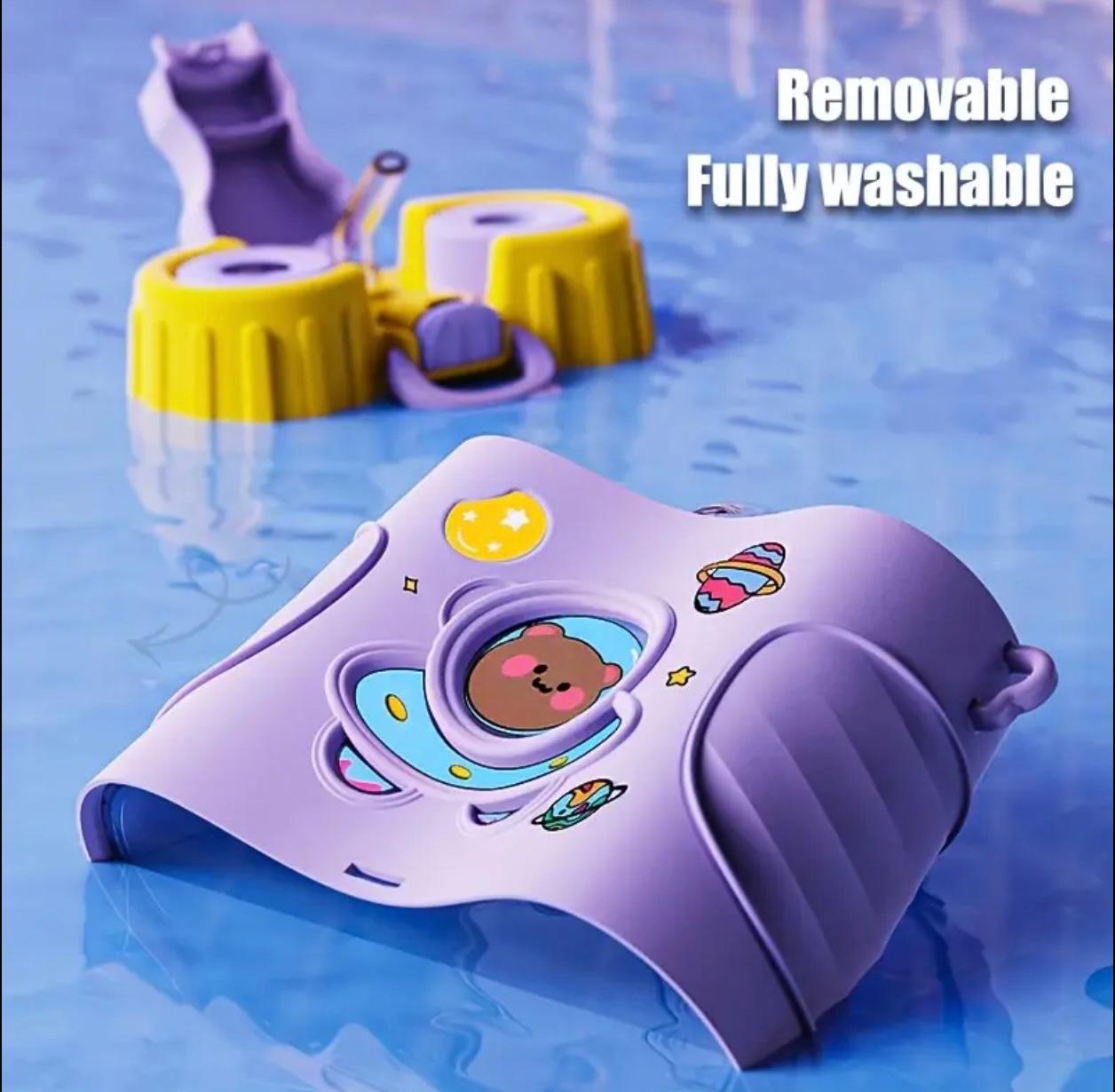 High-end Outdoor Sports Telescope Strap Water Bottle for Men and Women, Transparent Plastic Leak-Proof Design, Minimalist Style, Optional Stickers Included in Bottle,
