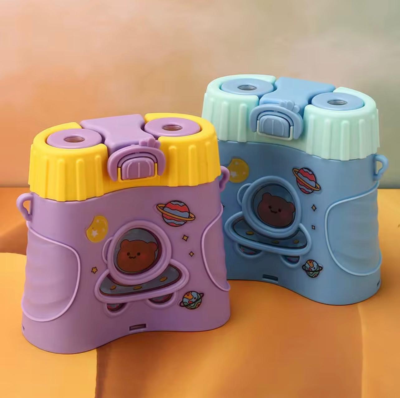 High-end Outdoor Sports Telescope Strap Water Bottle for Men and Women, Transparent Plastic Leak-Proof Design, Minimalist Style, Optional Stickers Included in Bottle,