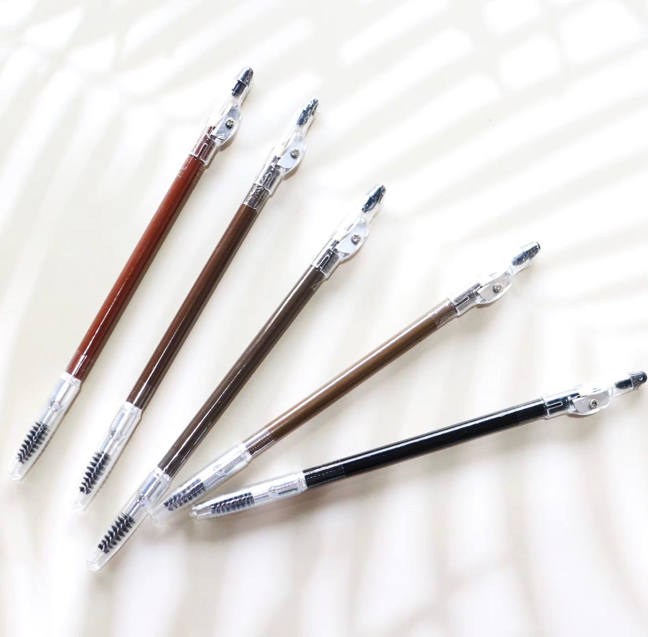 Microblading Eyebrow Pencil Black Brown Waterproof Outline Eyebrow Shape Makeup Long Lasting Eyebrow Enhancers Tattoo Cosmetics